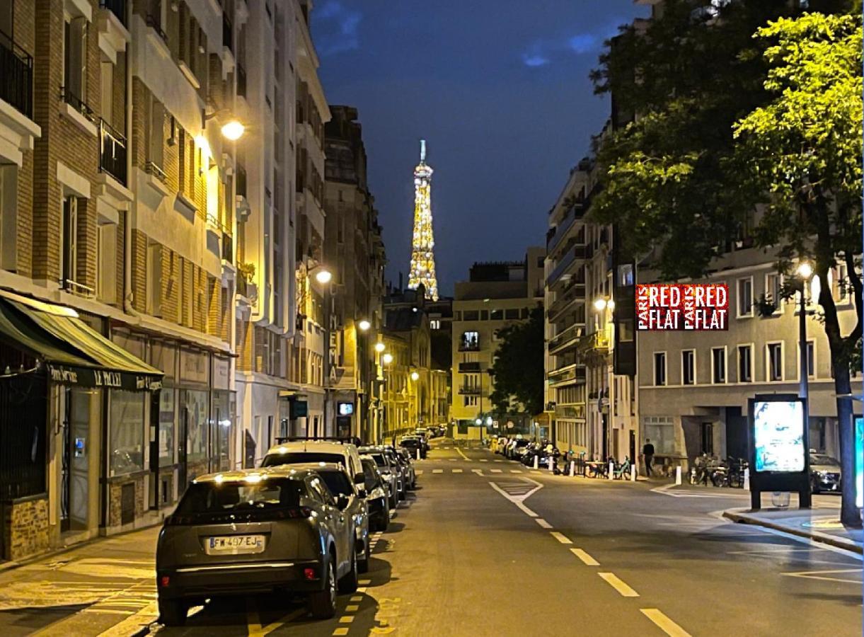 Appartamento Red Flat Parigi Esterno foto