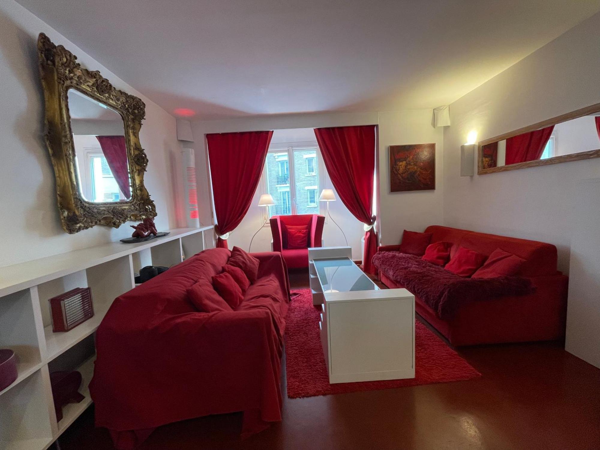 Appartamento Red Flat Parigi Esterno foto