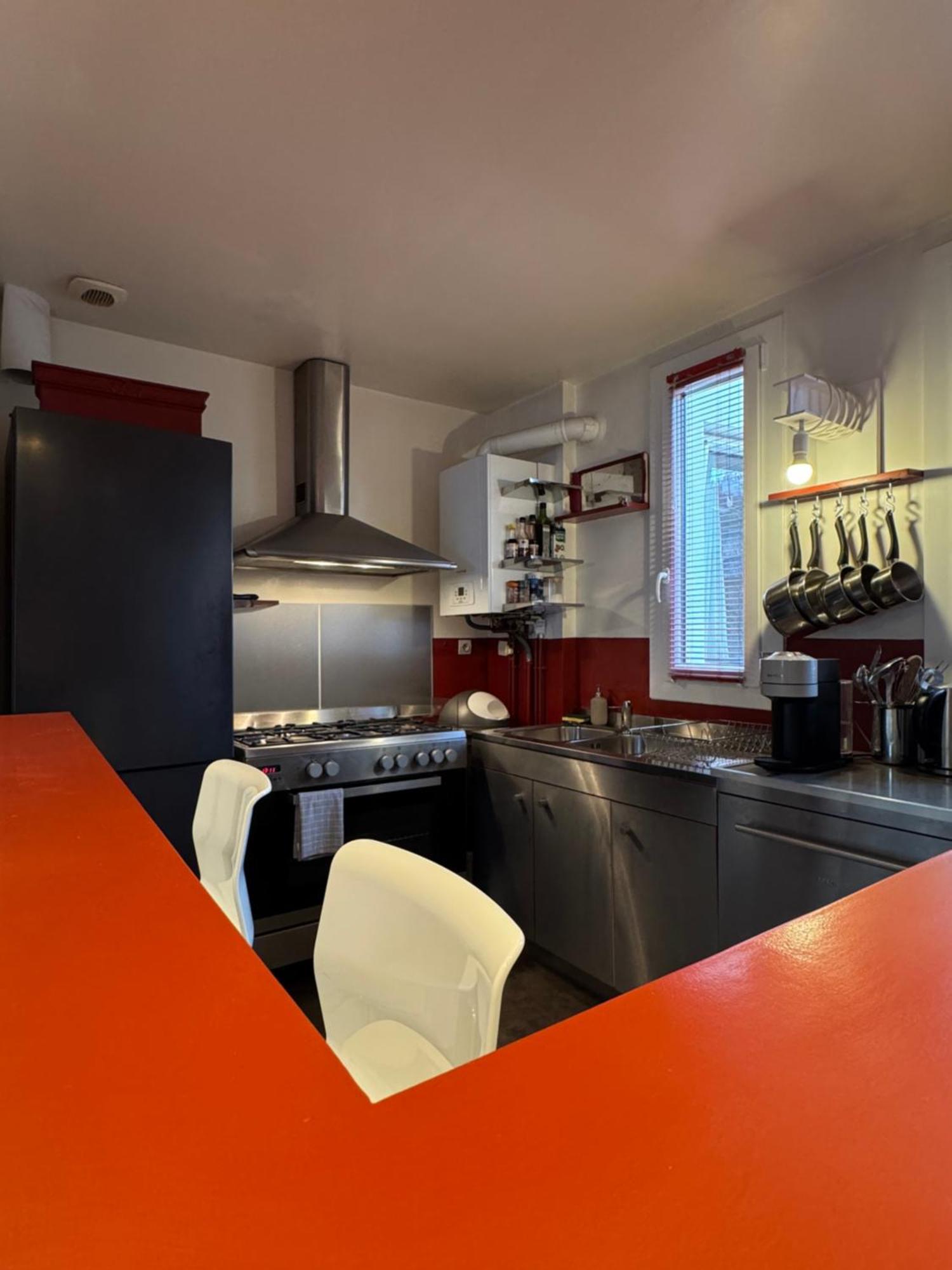 Appartamento Red Flat Parigi Esterno foto
