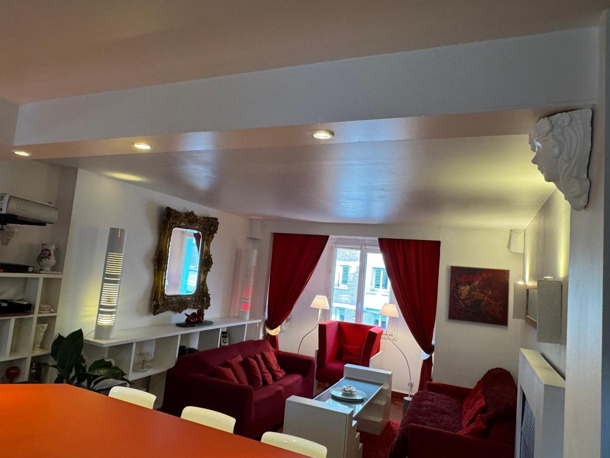 Appartamento Red Flat Parigi Esterno foto