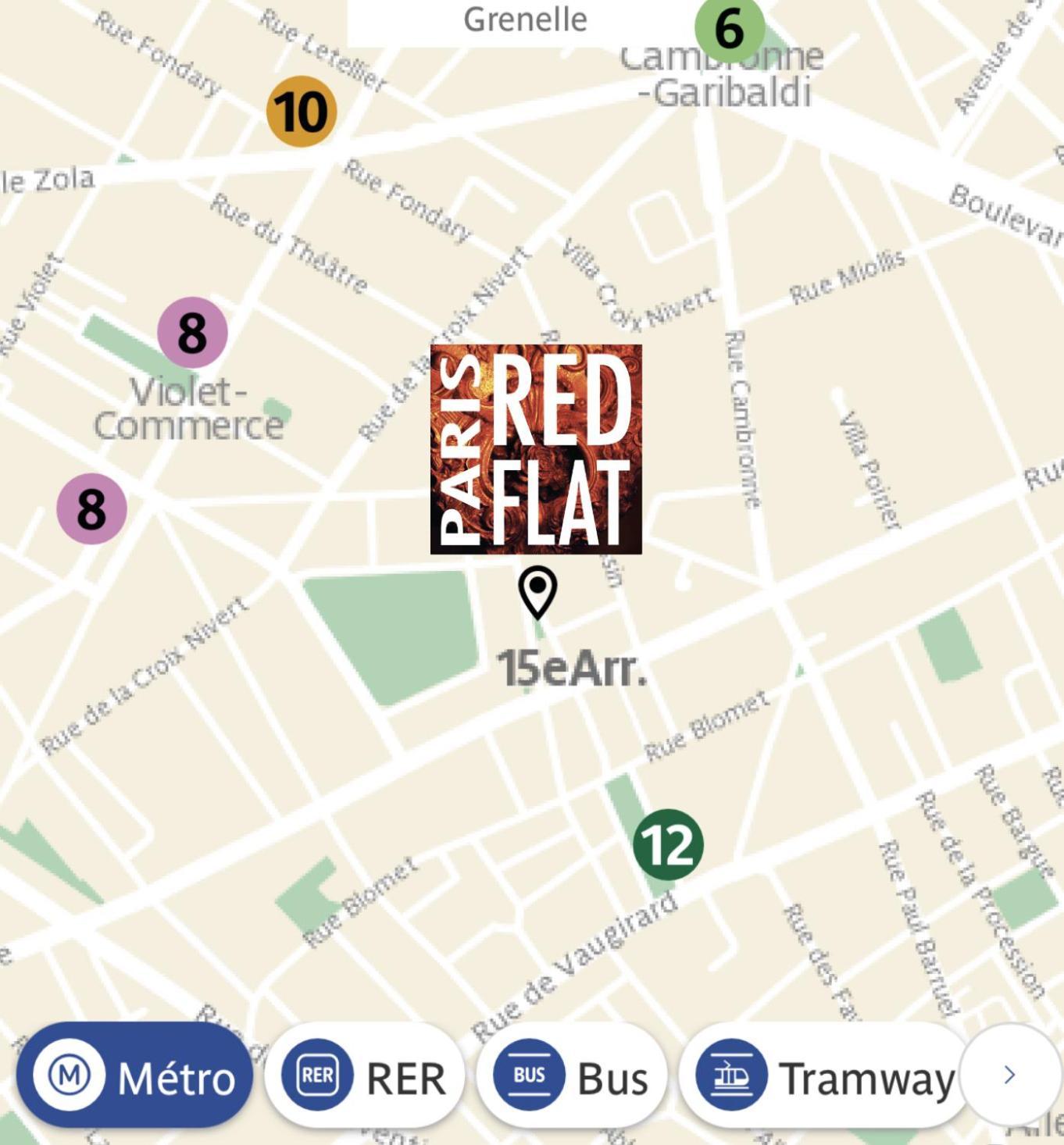 Appartamento Red Flat Parigi Esterno foto